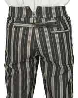 Towson Striped Trousers - Black