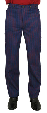 Dixon Striped Trousers - Blue/Red