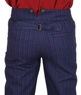 Dixon Striped Trousers - Blue/Red