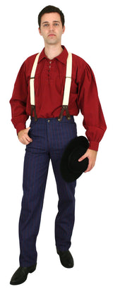 Dixon Striped Trousers - Blue/Red