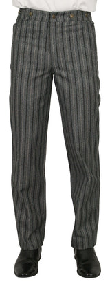 Preston Striped Trousers - Gray