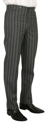 Preston Striped Trousers - Gray