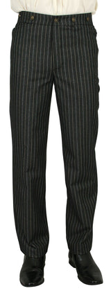 Preston Striped Trousers - Black