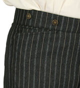 Preston Striped Trousers - Black