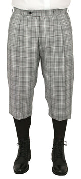 Mens Knickers - Black and White Plaid