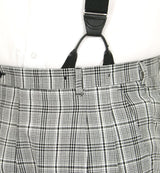 Mens Knickers - Black and White Plaid