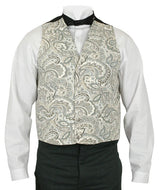 Thackery Vest - Gray Paisley