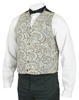 Thackery Vest - Gray Paisley