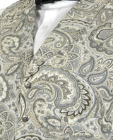 Thackery Vest - Gray Paisley
