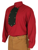 Appaloosa Bib Shirt - Red/Black Check