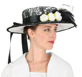 Ladies Day Hat - Black/White