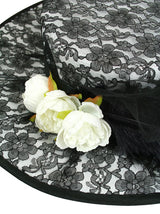 Ladies Day Hat - Black/White