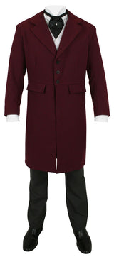 Emerson Frock Coat - Burgundy