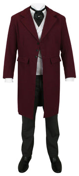 Emerson Frock Coat - Burgundy