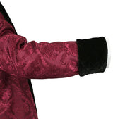 Vintage Smoking Robe - Burgundy Brocade