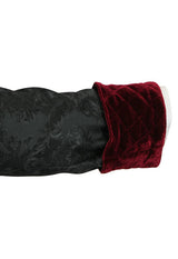 Vintage Smoking Robe - Black Brocade