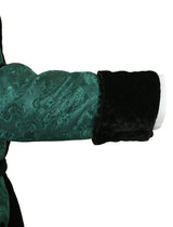 Vintage Smoking Robe - Green Brocade
