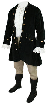 Rogue Pirate Coat - Black