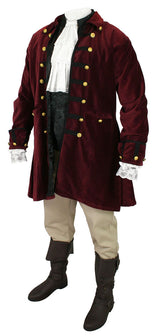 Marauder Pirate Coat - Burgundy