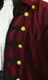 Marauder Pirate Coat - Burgundy