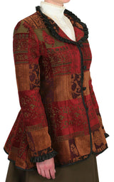 Quinn Outing Jacket - Burgundy