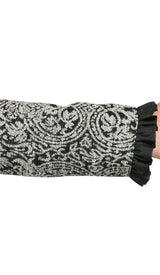 Quinn Outing Jacket - Black/White Chenille