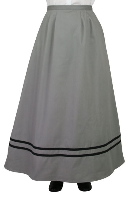 Cotton Walking Skirt - Gray