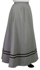 Cotton Walking Skirt - Gray