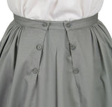 Cotton Walking Skirt - Gray