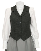 Ladies Tweed Vest - Gray