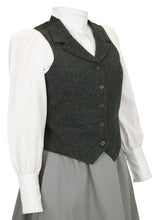 Ladies Tweed Vest - Gray