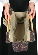 Small Carpetbag - Plum Floral