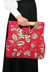 Small Carpetbag - Red Floral