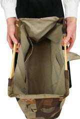 Large Carpetbag - Brown Leaf