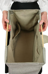 Large Carpetbag - Gray Tweed