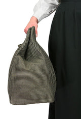 Large Carpetbag - Black Tweed