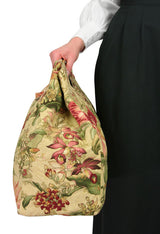 Large Carpetbag - Tan Floral