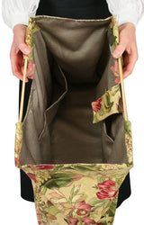 Large Carpetbag - Tan Floral