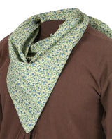 Cotton Neckerchief - Vintage Blue Rose
