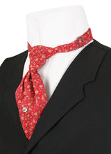 Cotton Teck Tie - Red Calico