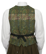 Cypress Vest - Olive Paisley
