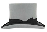 Elegant Top Hat - Light Gray/Black