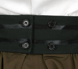 Narrow Cotton Ribbon Belt - Black