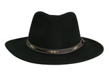 Western Cowboy Hat Wire Brim - Black