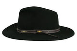 Western Cowboy Hat Wire Brim - Black