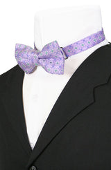 Mens Bow Tie - Lavendar Floral