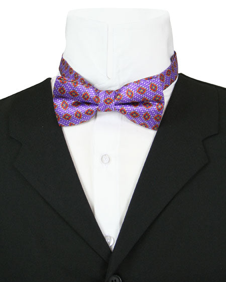 Men's Bow Tie - Purple/Red Floral