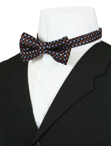 Mens Bow Tie - Black Squares