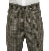 Seafield Trousers - Brown/Black Glen Plaid