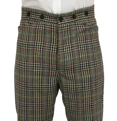 Seafield Trousers - Brown/Black Glen Plaid
